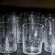 11 Baccarat glasses or verrines in cut crystal.