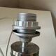 Vintage Chrome and Leatherette Lamp Base Roche Bobois 1975