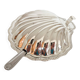 Silver-plated scallop shell butter dish