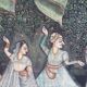 Fabric painting ancient pattern india hindu