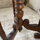 19th century oak pedestal console