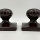 Vintage chestnut hooks porcelain Halga
