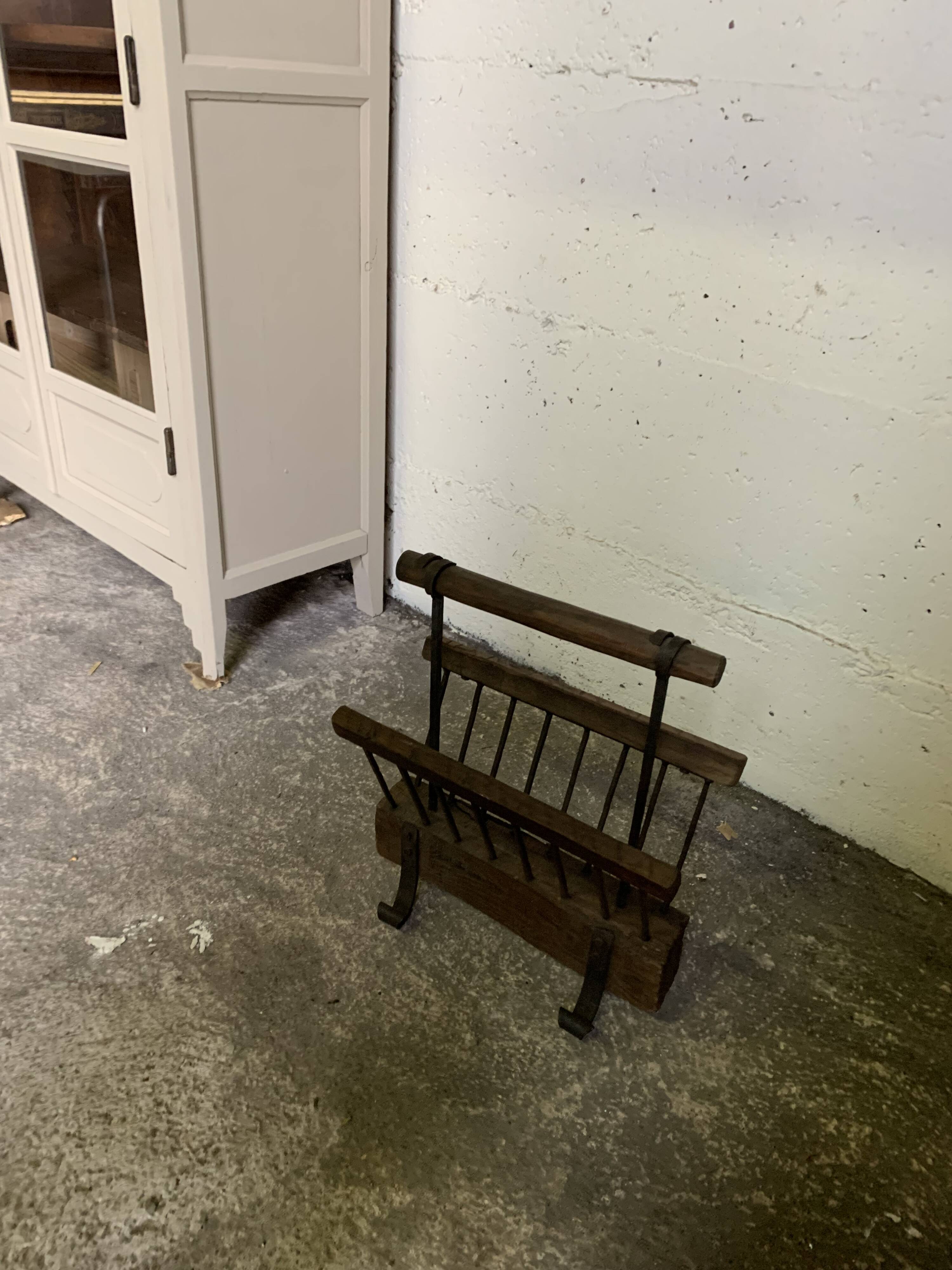 Brutalist magazine rack