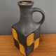 Brown and orange vase by Carstens model 7444-25  West Germany Pottery