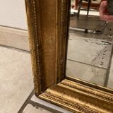 Rectangular gold leaf mirror