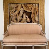 Louis XVI period sofa in lacquered wood