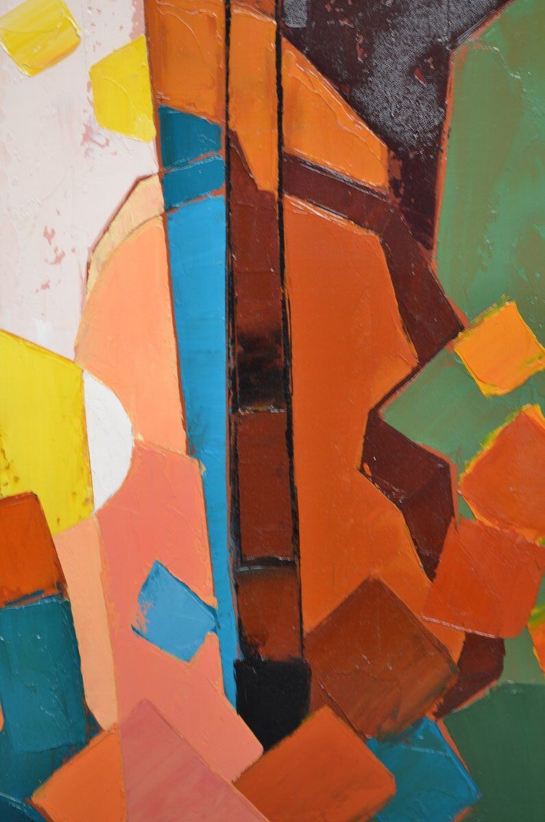 Michel Petiot, known as Micha, Composition for Violin No. 2, canvas