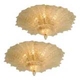 Venetian Murano Glass Flush Mounts from Simoeng, Set of 2