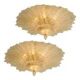 Venetian Murano Glass Flush Mounts from Simoeng, Set of 2