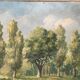 Landscape painting at the river