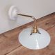 Vintage lampshade in white opaline