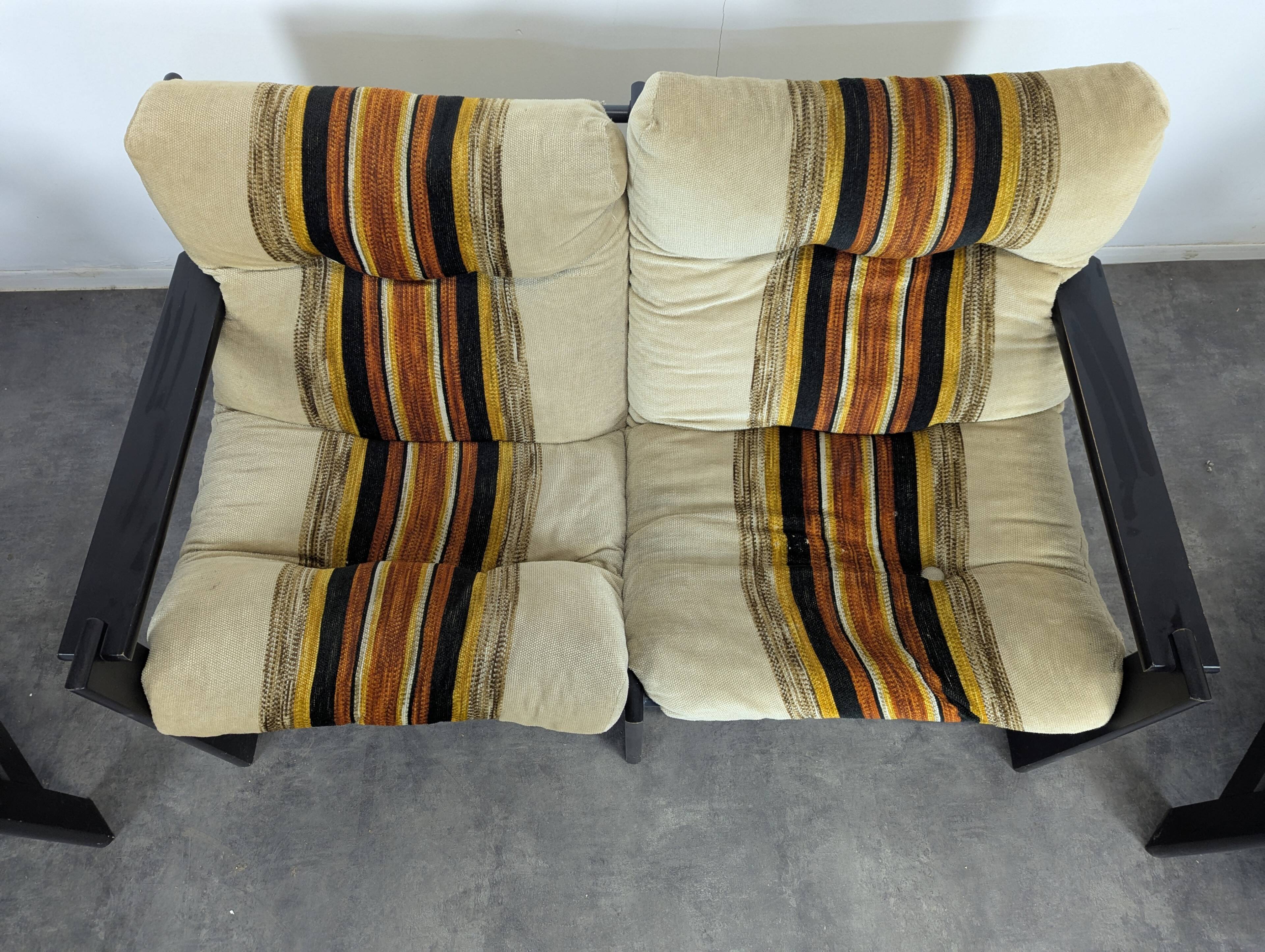 Ensemble canapé et 2 fauteuils scandinave