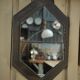 Miroirs fenêtre industriel en métal 1930 49x78cm
