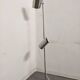Space Age floor lamp with 2 chrome metal spotlights from the 60s/70s