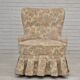 1970s, Danish easy side chair, original very good condition, floral furniture velour.