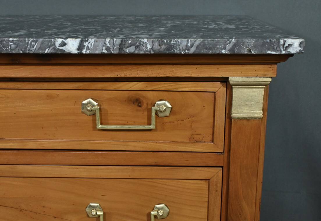 Small Cherrywood Chest of Drawers, Directoire Period – Early 19th Century