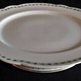 Porcelain entremet dish of Paris old Paris green décor XIXth