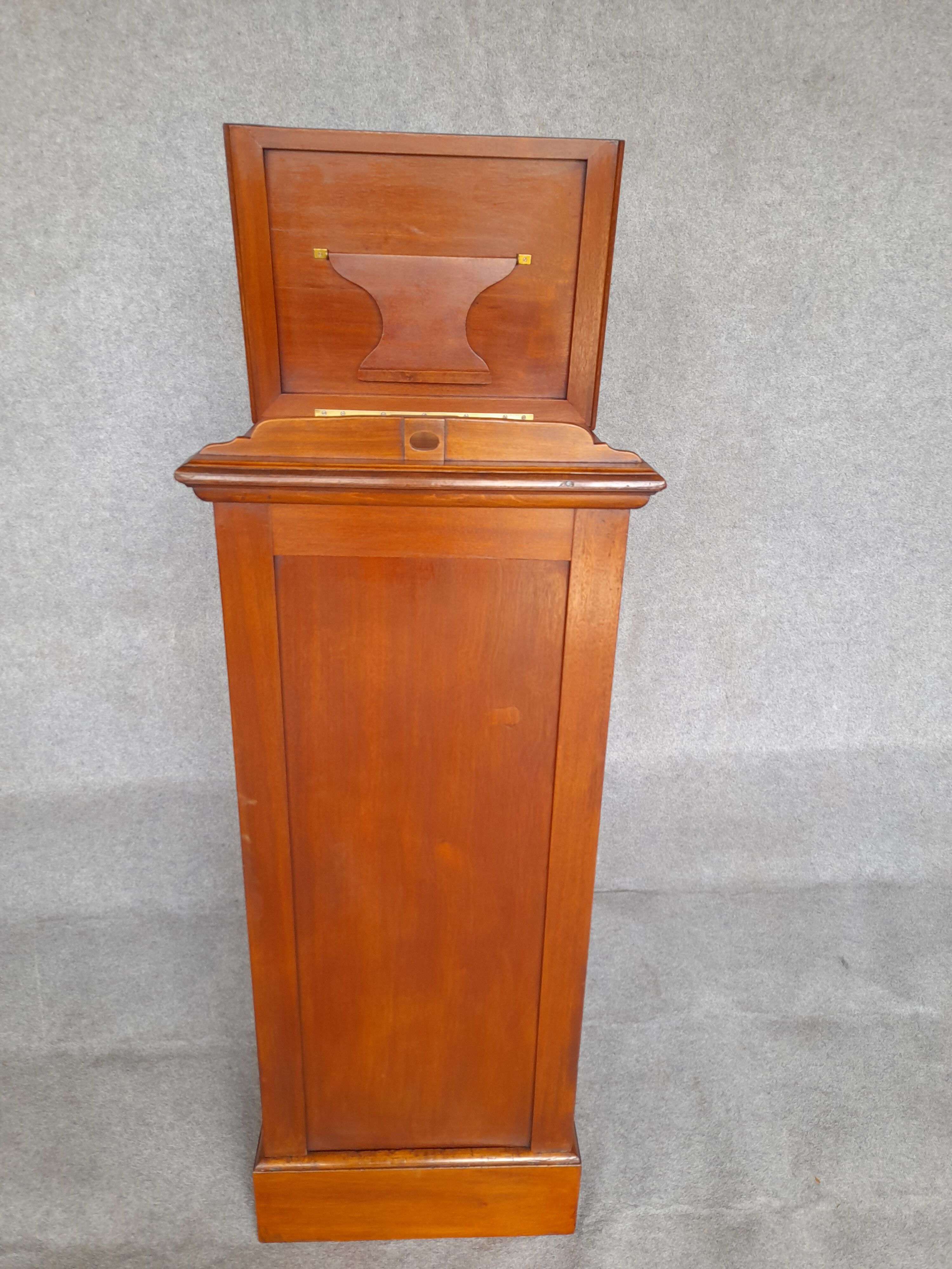 Filing cabinet with curtain and art nouveau desk