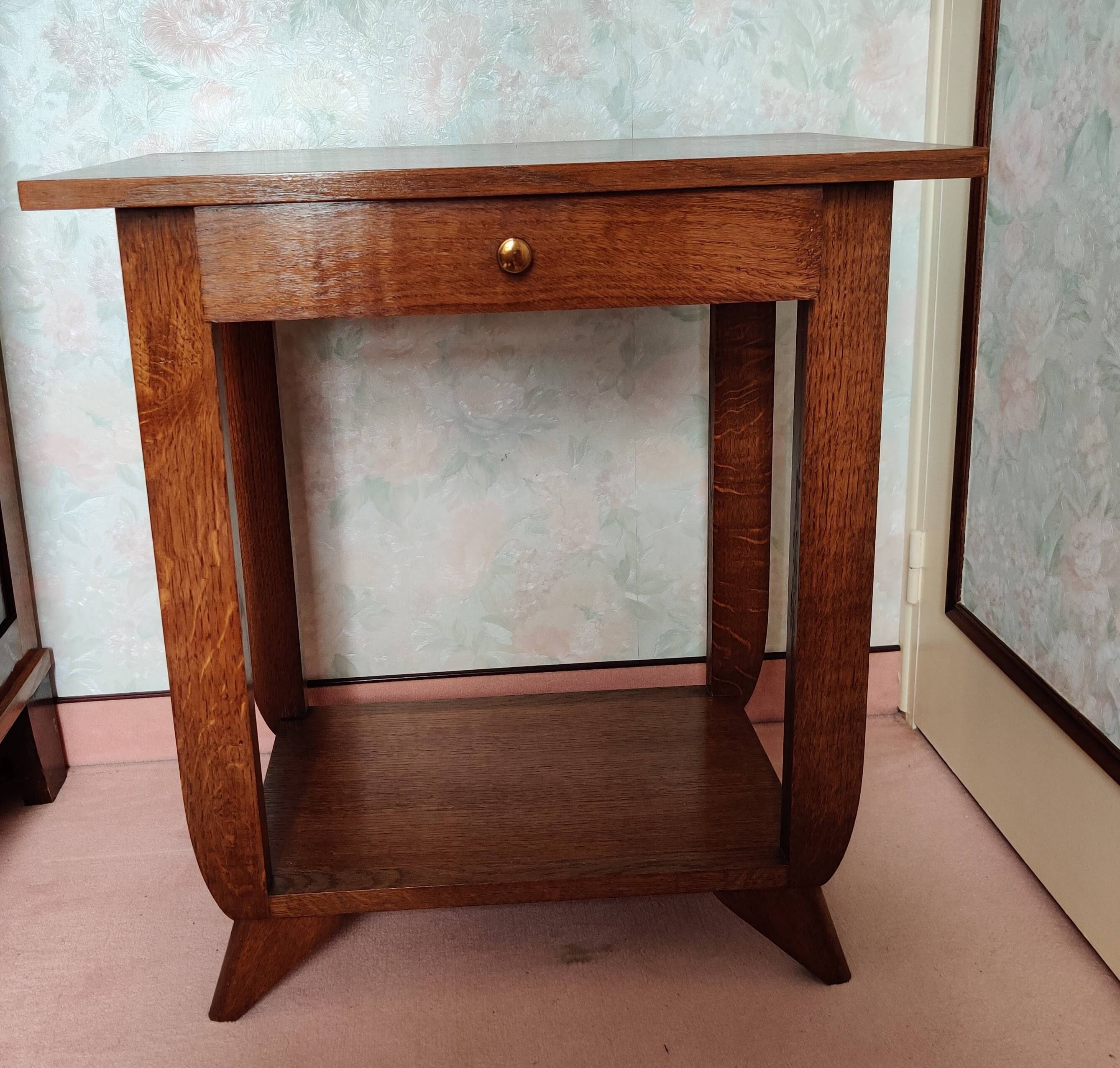 Side table from the 1950s in art deco style
