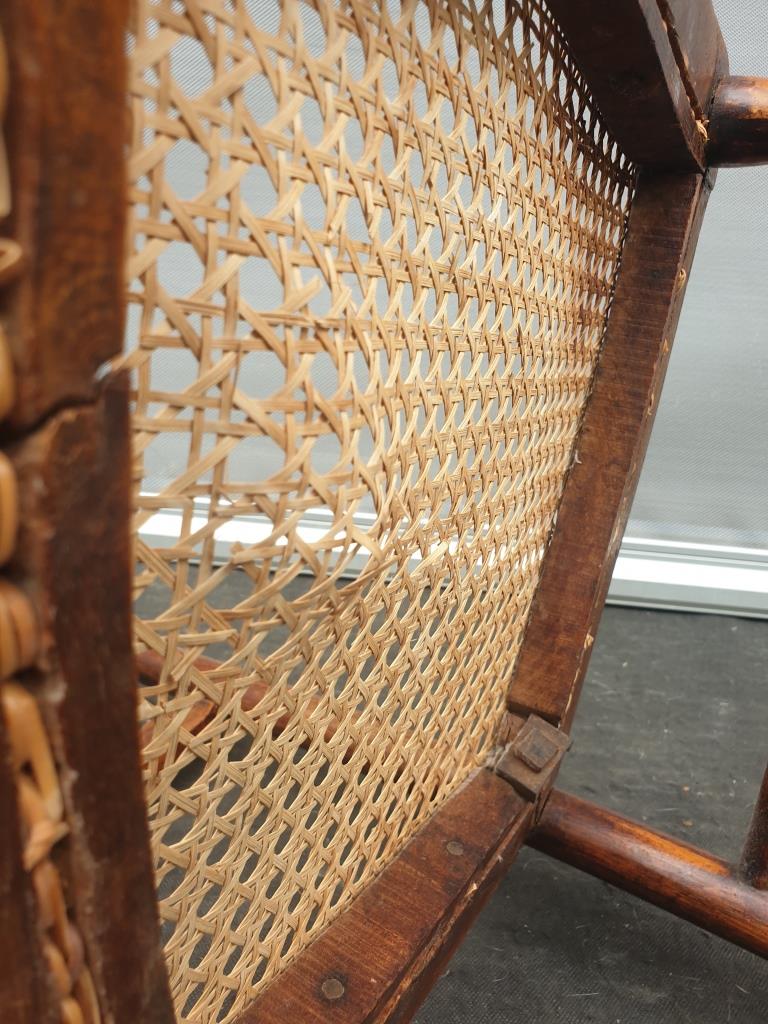 Pair chairs cans d'estaminet XIXth