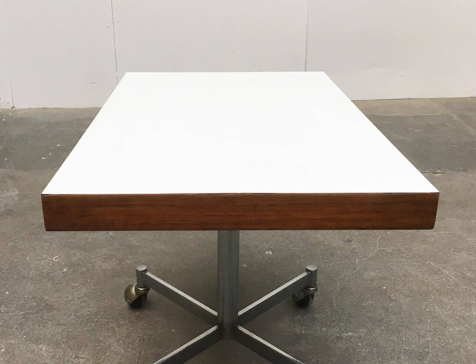 Side table in metal and wood by Artifort, 1960s
