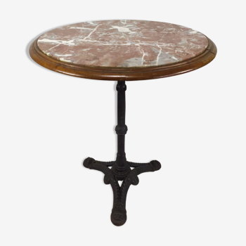 Pedestal table marble bistro