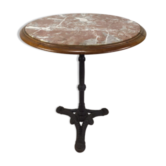 Pedestal table marble bistro