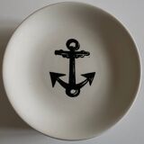 Set of 8 plates by Gien for Atelier Primavera 1960 Anchor