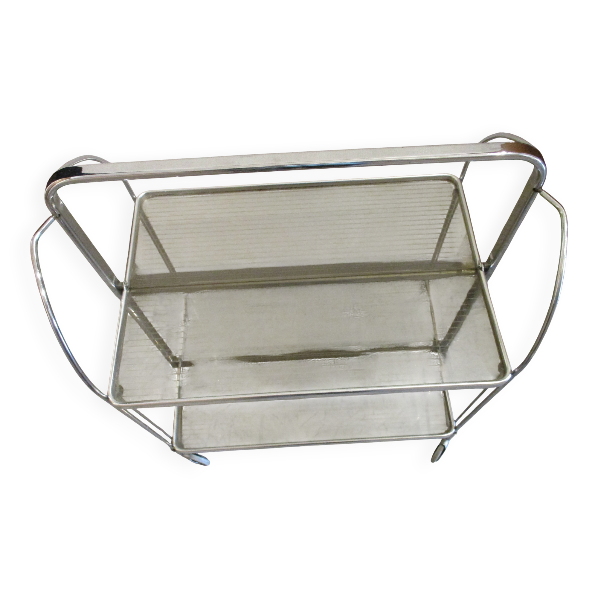 vintage folding dessert trolley from the 1970s