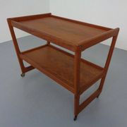 Teak Bar Cart by Holger Georg Jensen for Kubus, Denmark, 1960s