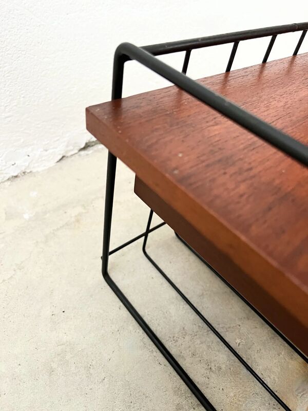 Chevet Mural Suspendu – Teck Mid-Century