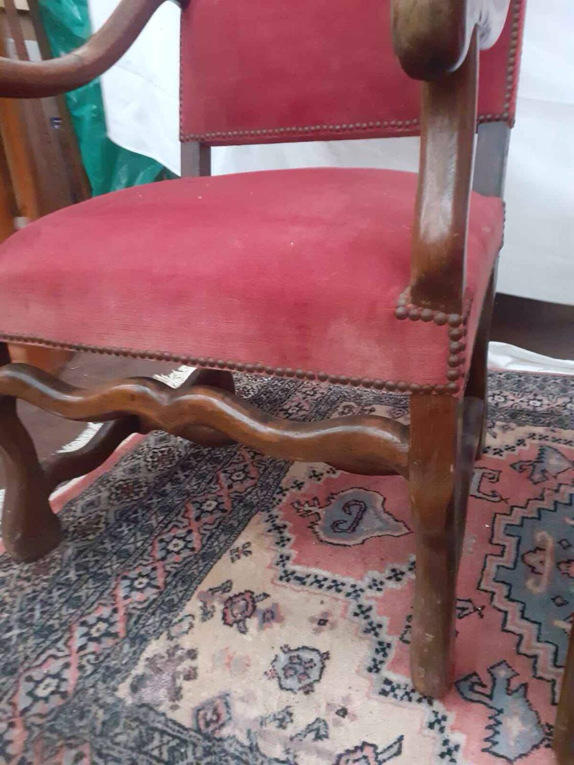 Pair of Louis III style armchairs