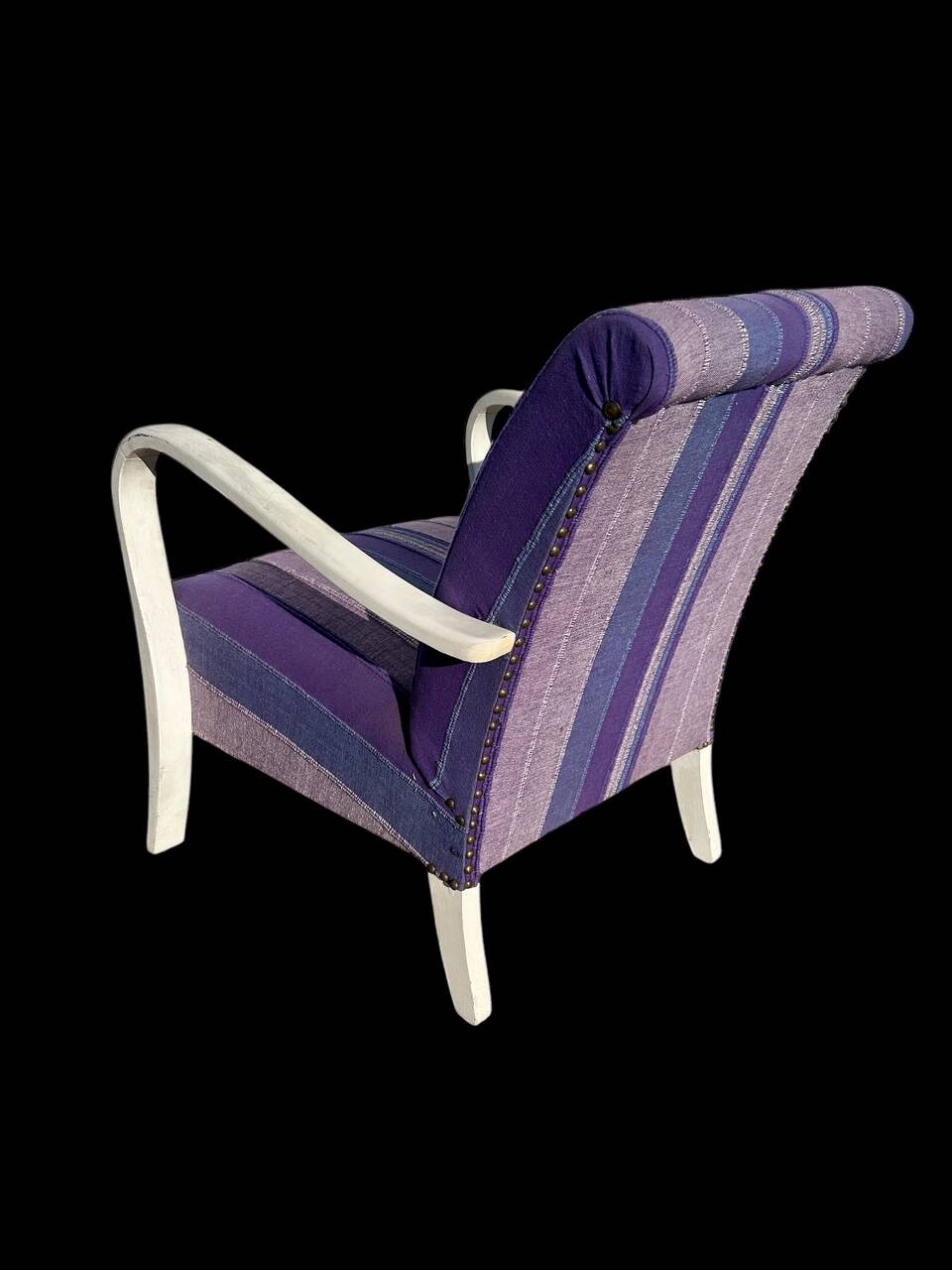 pair of art deco club armchairs