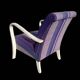 paire de fauteuils clubs art deco