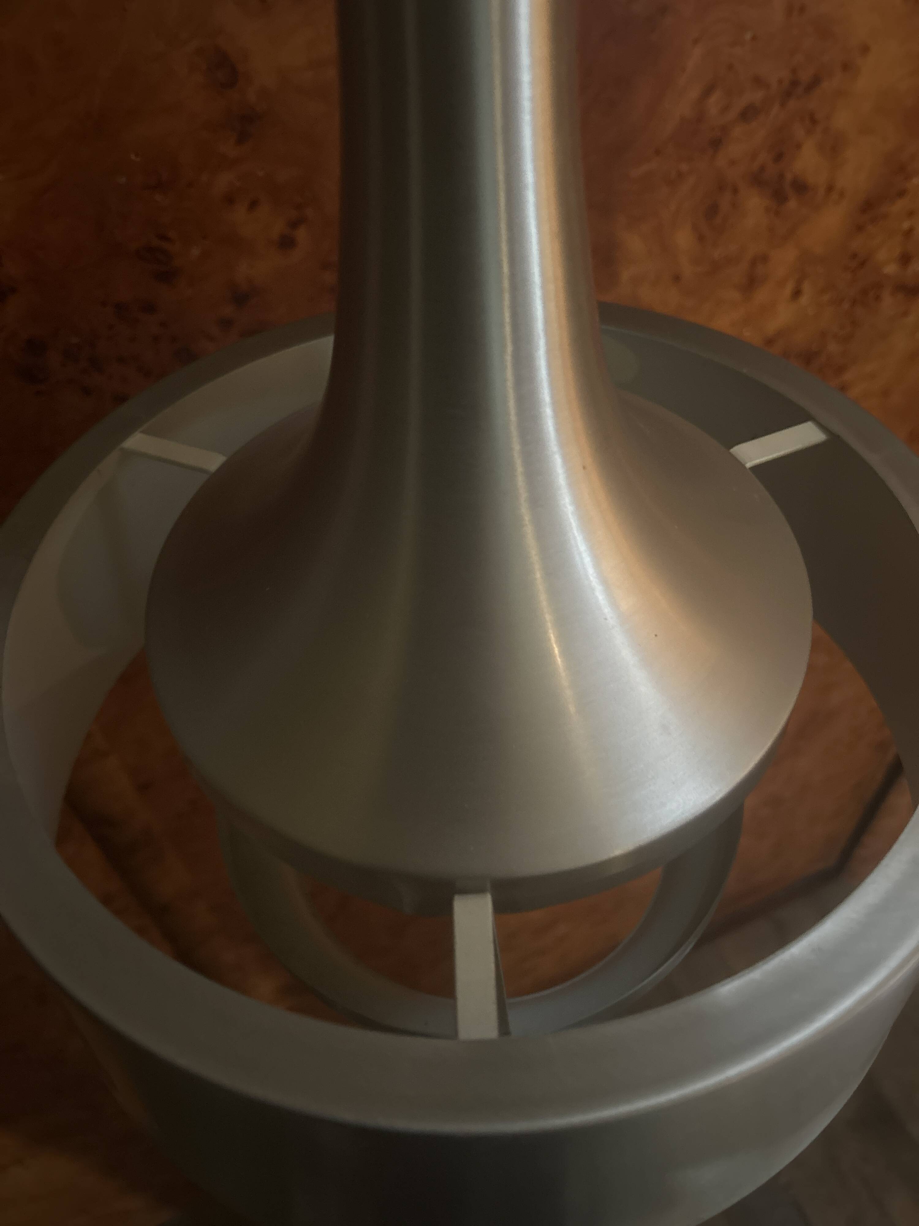 Vintage designer aluminum pendant light