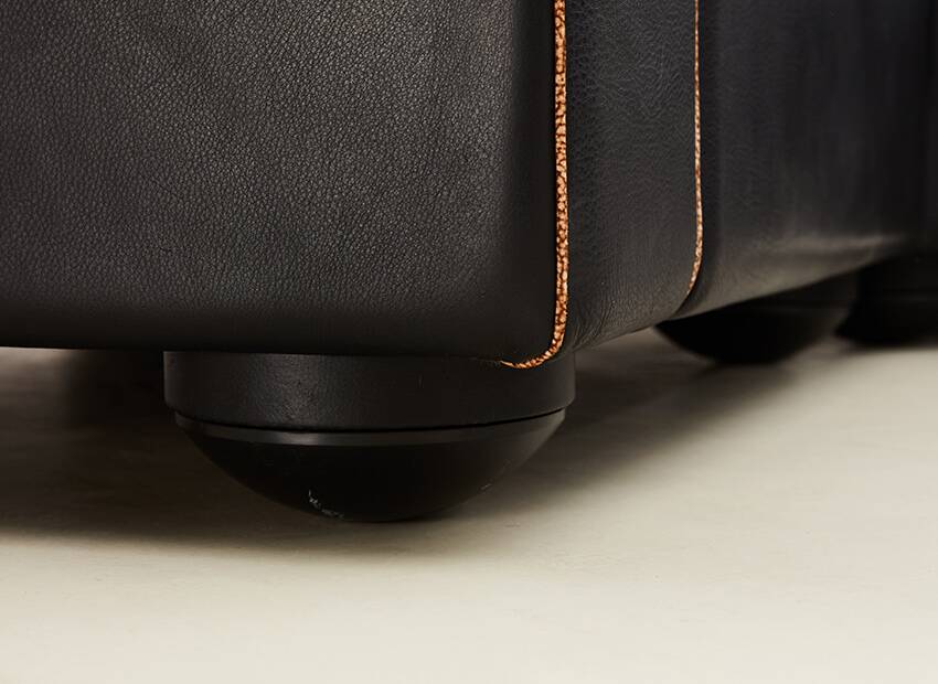 Carlo Bartoli Leather Sofa Bogo Series for Rossi di Albizzate Italy 1970s