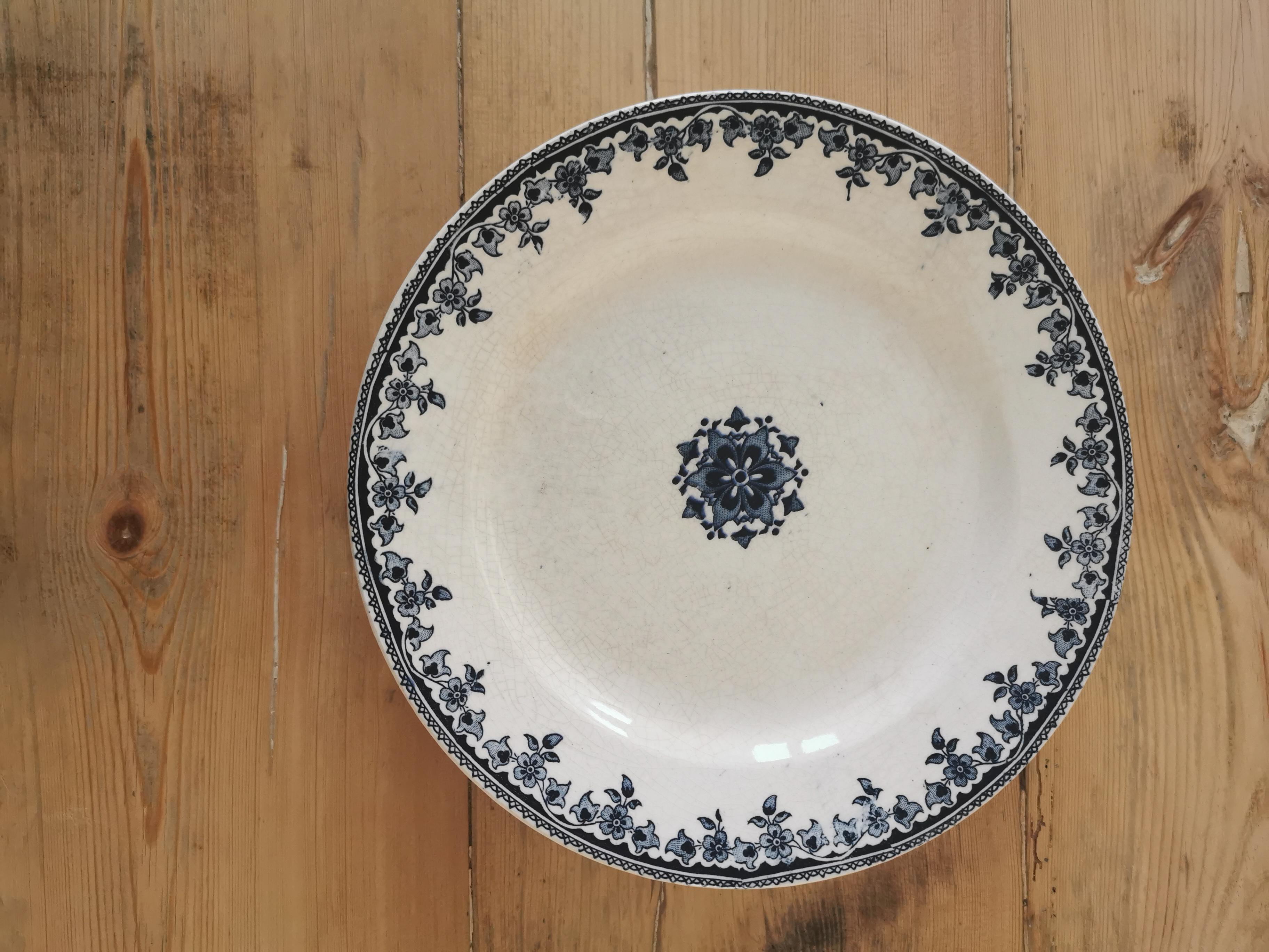 Service of 8 vintage plates in Iron Land