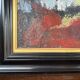 Signed painting by Idka Cohen, oil on canvas, still life with flowers, year