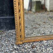 Mirror, Louis XVI Mantelpiece in Carved and Gilded Wood, 18th Century