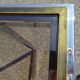 Chrome and golden brass console 70s