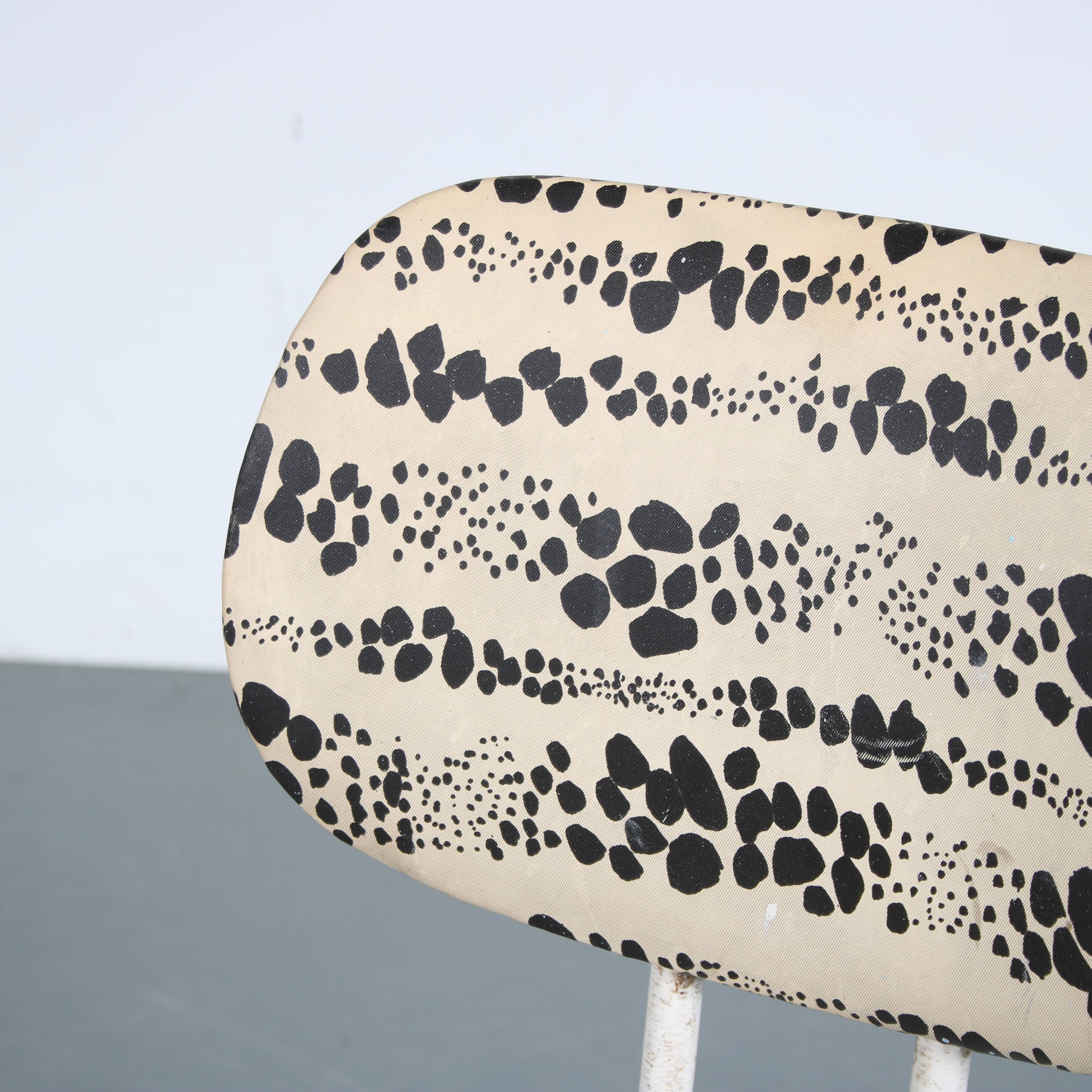 Pair of Willy van der Meeren side chairs for Tubax, Belgium, 1950