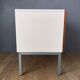 Brasilia-werk dresser white and teak 3 drawers years 60