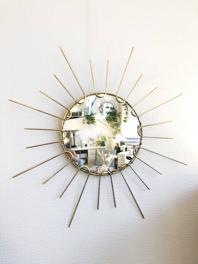 Miroir soleil or fin, 1950