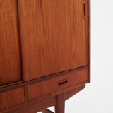 Teak highboard, Danish design, 1970s, production: Denmark