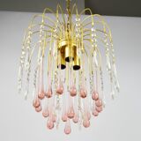 Chandelier designed by P. Venini, Italy, 1970s