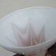 vintage orange and white Florentine opaline vase
