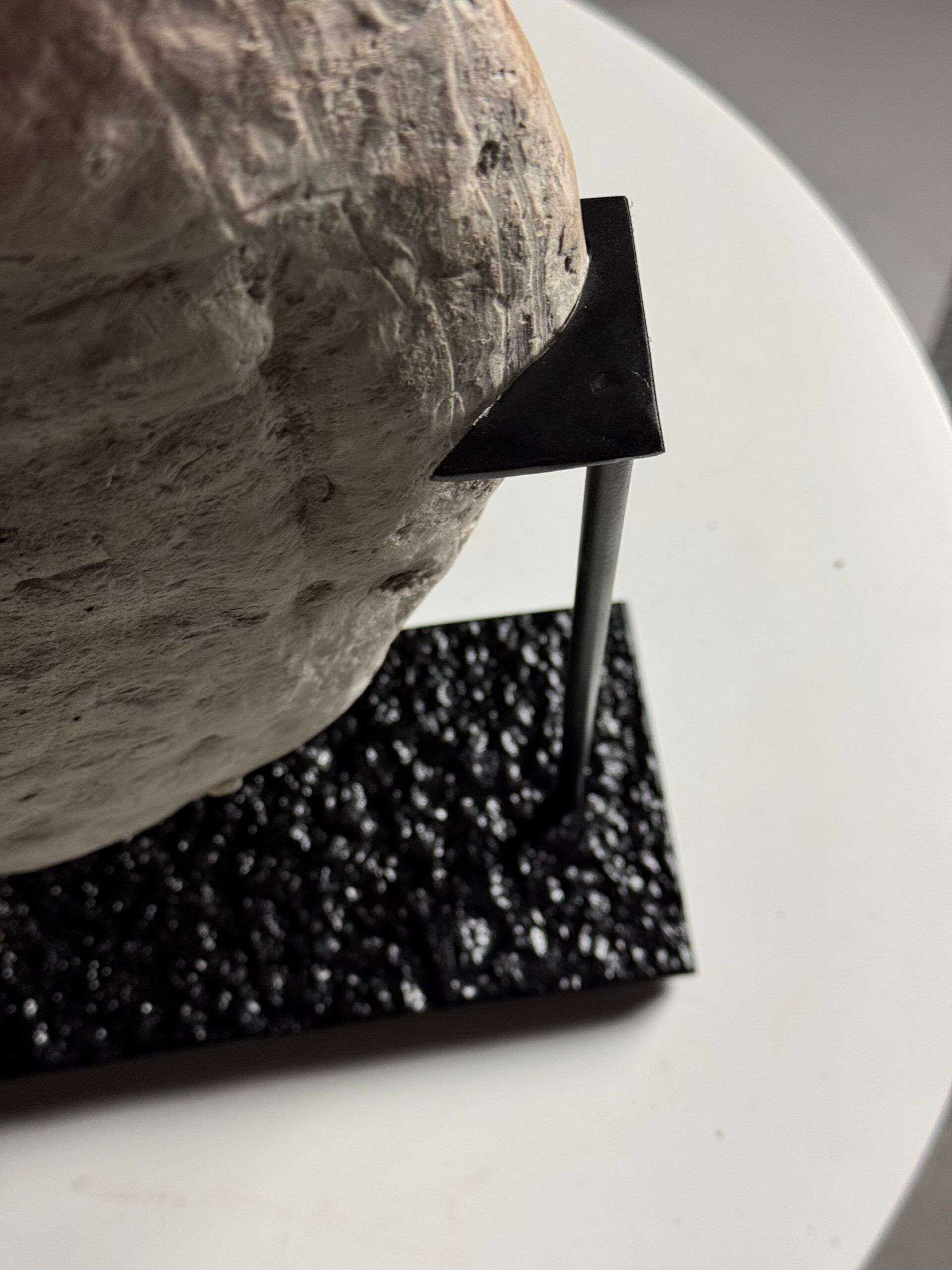 Septaria on custom stand