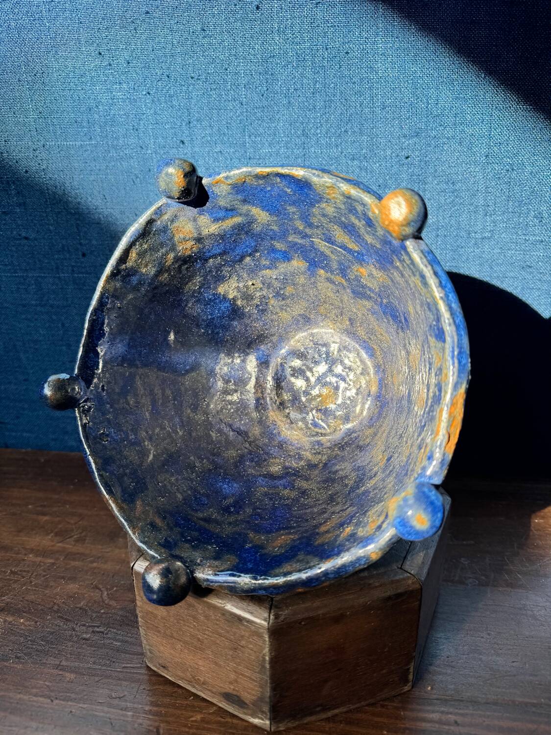 Art Deco enamelled ceramic pocket bowl Madoura Vallauris