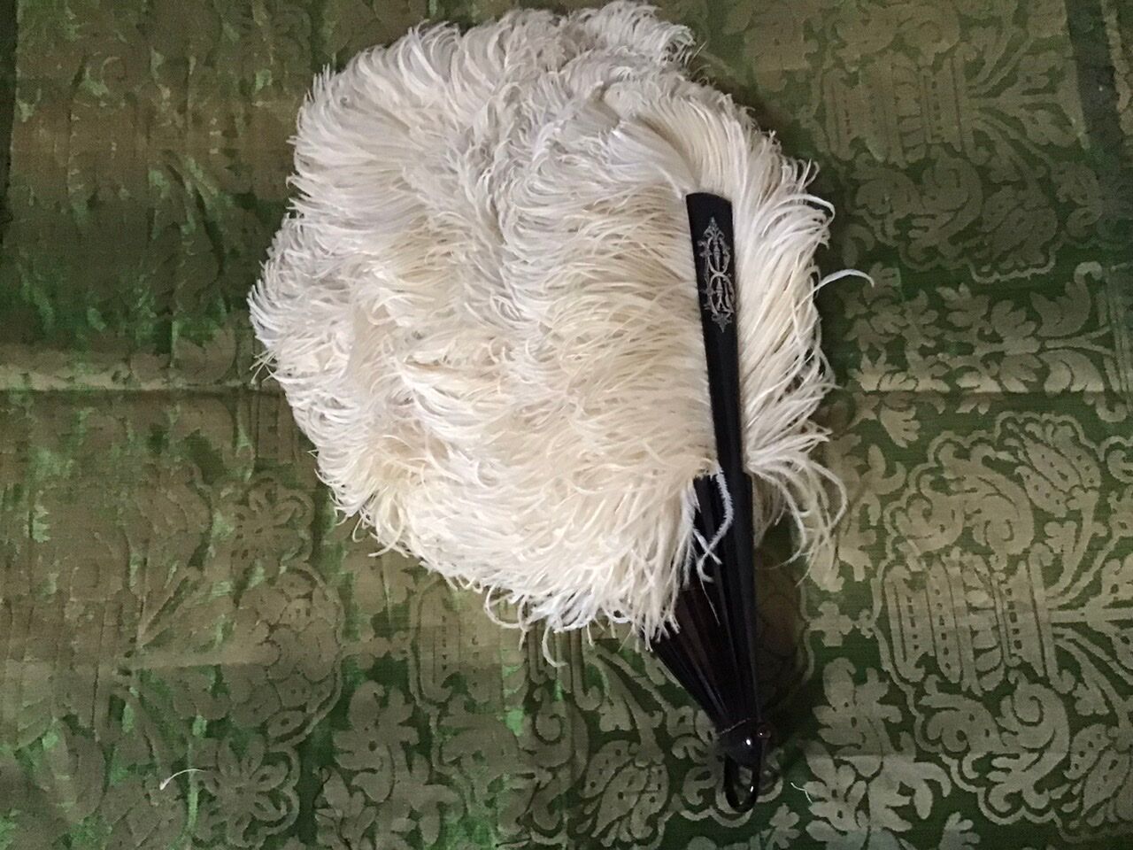 Fan scale ostrich feathers Napoleon III