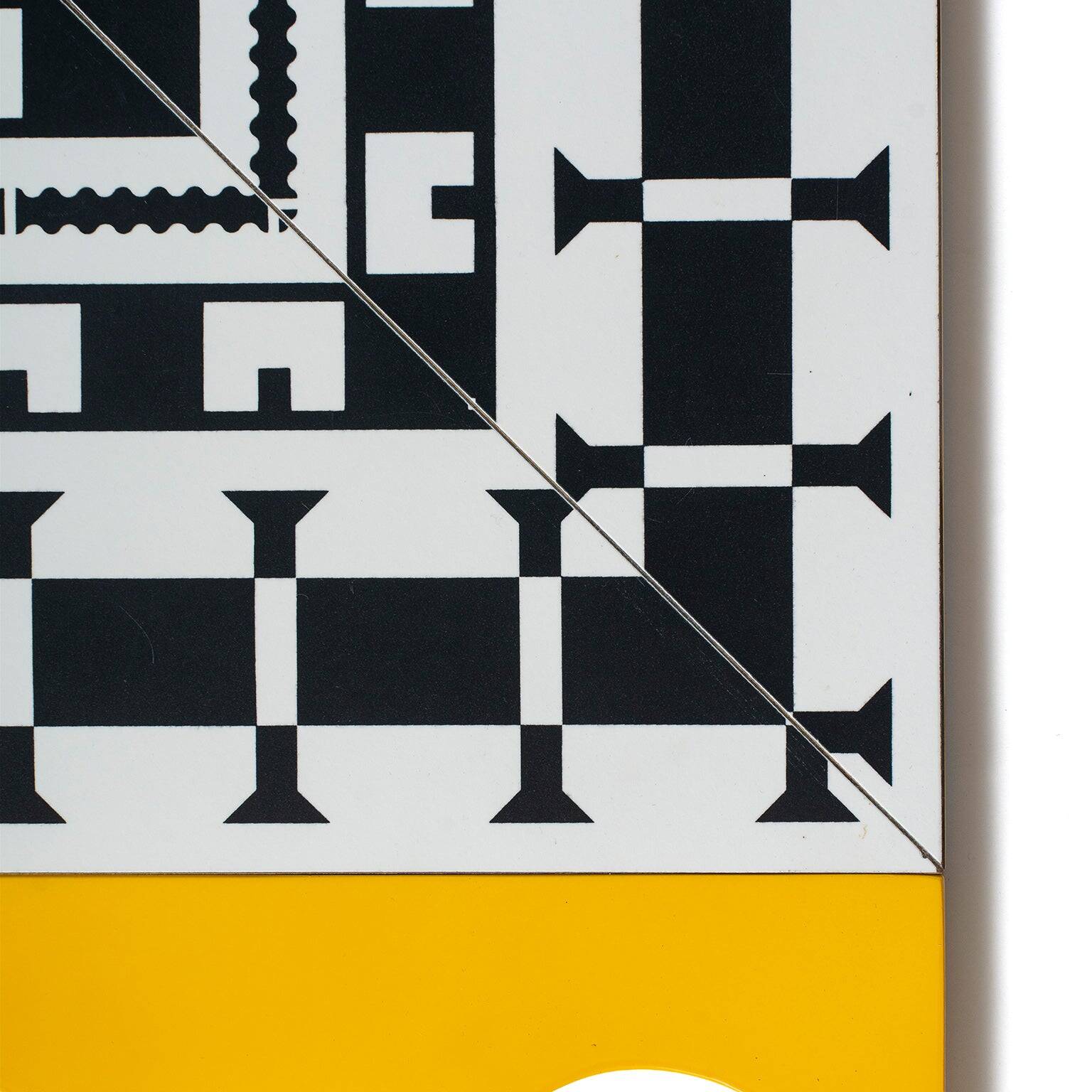Wall mirror "Ollo" by Alessandro Mendini for Museo Alchimia, 1988